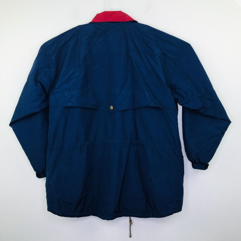 Helly Hansen Men's Large Jacket Blue High Neck Full Zip Snap Button Rain BN13 - Picture 4 of 4